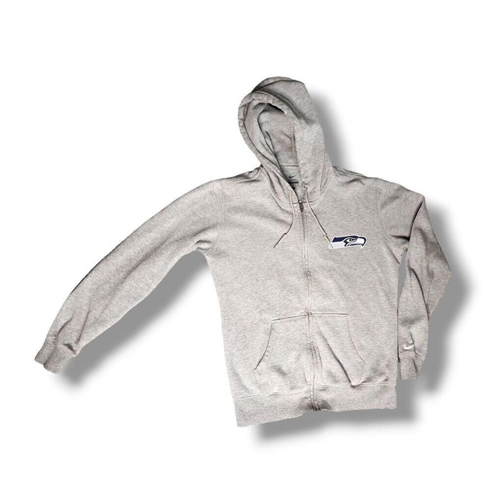 Nike Unisex Gray Pullover Printed Seahawks Hoodie Size Medium - Picture 2 of 5